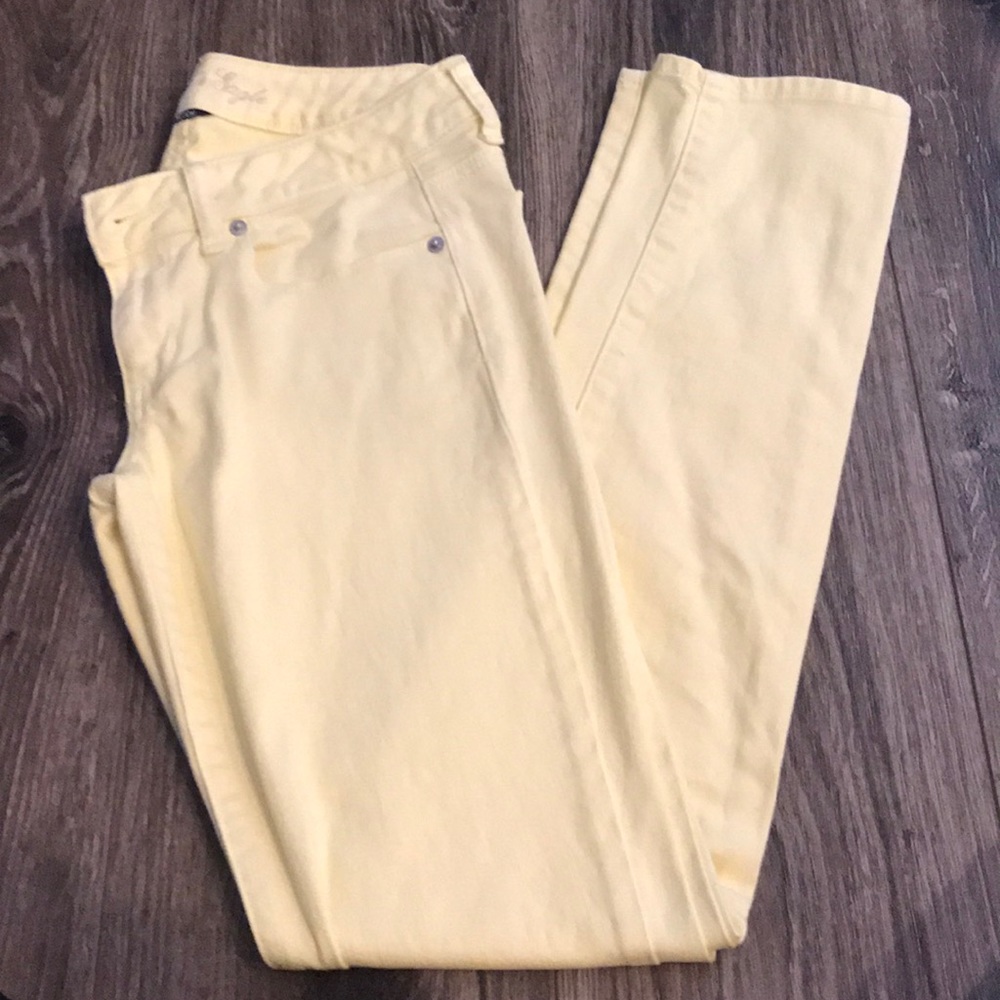 American Eagle Yellow Stretch Skinny Jeans